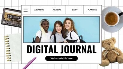 90s Retro Digital Journal Slides