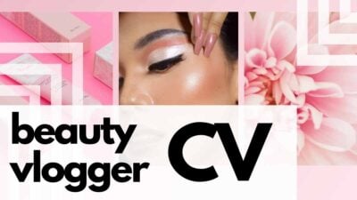 Aesthetic Beauty Vlogger CV Slides