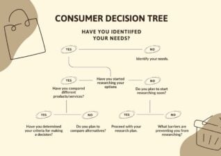 Aesthetic Consumer Decision Tree Infographics