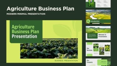 Minimalistic Agriculture Business Plan Slides