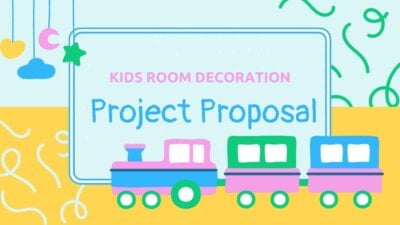 Illustrated Kids Room Decoration Project Proposal Slides