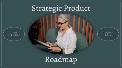 Dark Minimal Strategic Product Roadmap Slides