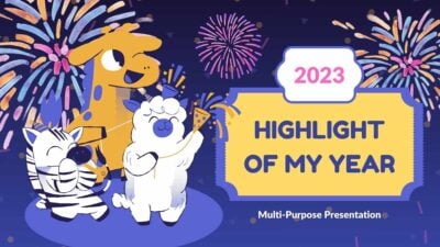 Cute Highlight of my Year 2025 Slides