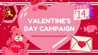 Cute Illustrated Valentine’s Day Campaign Slides