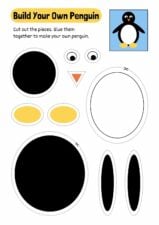 Cute Penguin Craft Worksheet
