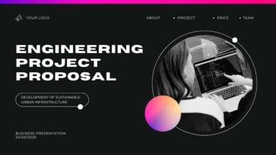 Dark Modern Engineering Project Proposal Slides