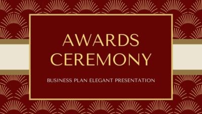 Red Elegant Award Ceremony Slides