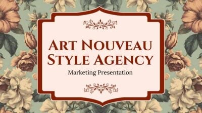 Elegant Floral Art Nouveau Style Agency Slides