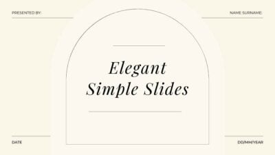Elegant Simple Slides