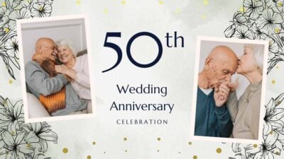 Floral 50th Wedding Anniversary Celebration