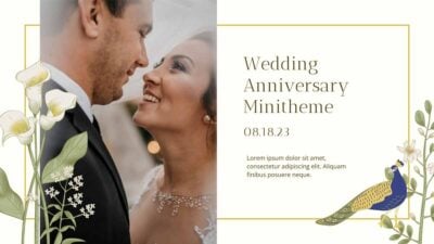 Floral Wedding Anniversary Mini Slides