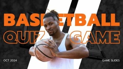 Geometric Basketball Quiz Game Slides
