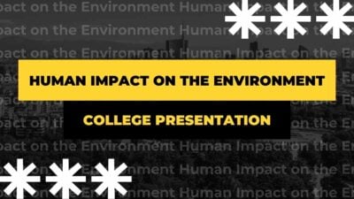 Human Impact on the Environment for College Slides
