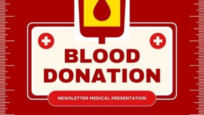 Illustrated Blood Donation Newsletter Slides