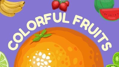 Illustrated Colorful Fruits Slides