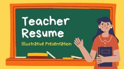 Illustrated Teacher Resume Slides