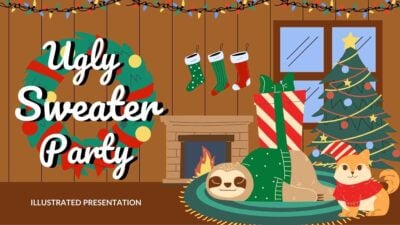 Illustrated Ugly Sweater Party Slides