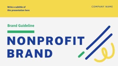 Minimal Doodle Nonprofit Brand Slides