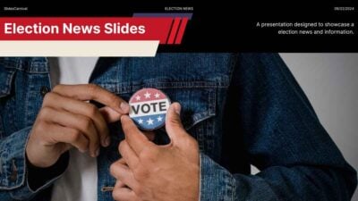 Minimal Election News Background Slides