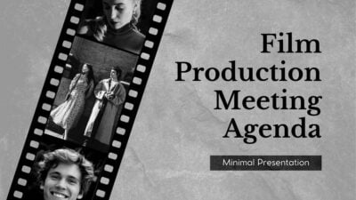 Simple Film Production Meeting Agenda Slides