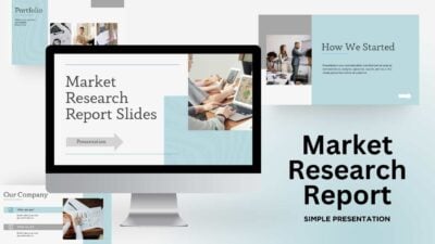 Minimal Market Research Report Slides