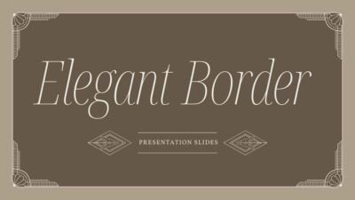 Mocha Mousse Elegant Border Slides