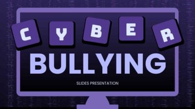 Modern Minimal Cyber Bullying Slides