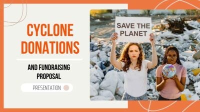 Modern Minimal Cyclone Donations and Fundraising Proposal Slides