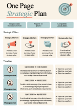 One Page Strategic Plan