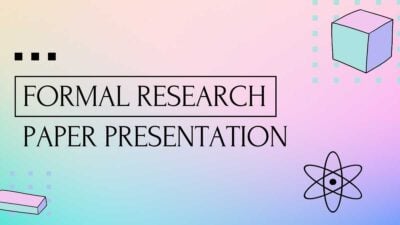 Pastel Multicolor Gradient Formal Research Paper Slides
