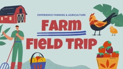 Illustrated Farm Agriculture Field Trip Slides