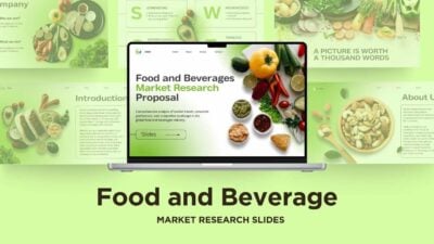 Simple Food and Beverages Market Research Proposal Slides