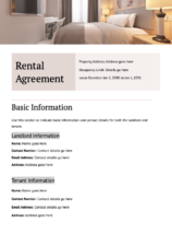 Simple House Rental Contract Agreement