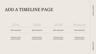 Simple Project Timeline Slides