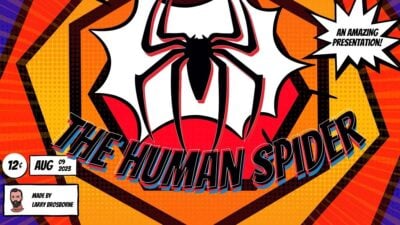 The Human Spider Comic Style Slides