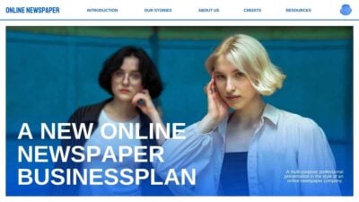 UI UX Online Newspaper Business Plan Slides
