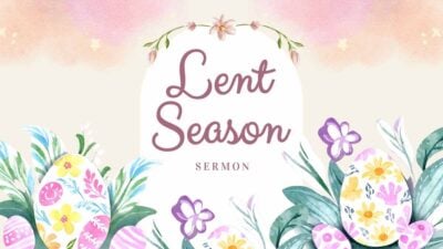 Watercolor Floral Lent Season Sermon Slides