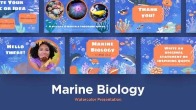 Watercolor Marine Biology Slides