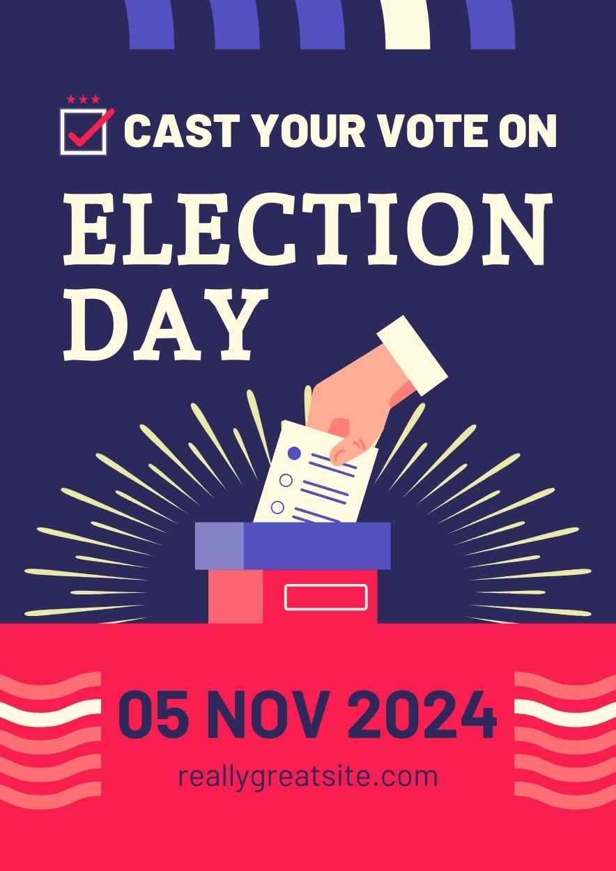 Simple Election Day Poster Preview