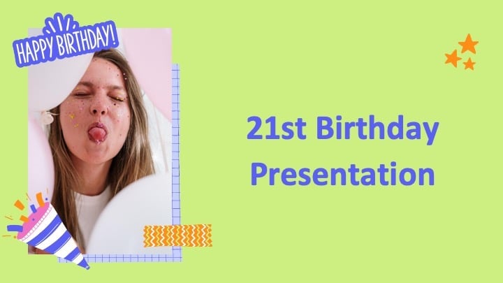 21st Birthday Slides Preview