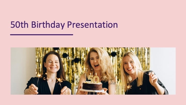 50th Birthday Slides Preview