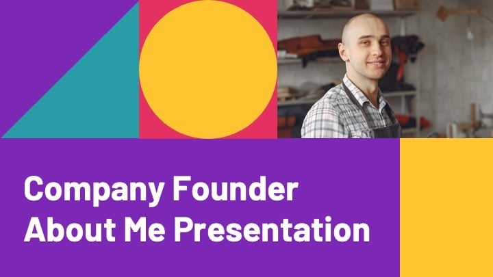 Company founder about me Slides Preview