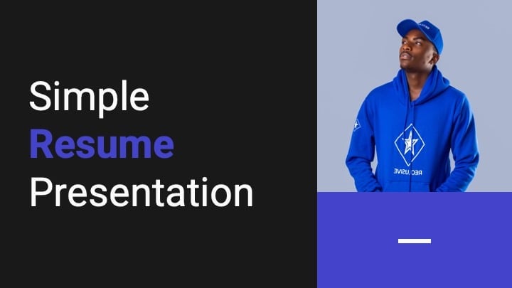 Simple resume Slides Preview