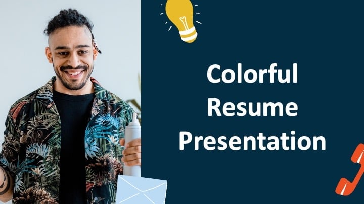 Colorful resume Slides Preview