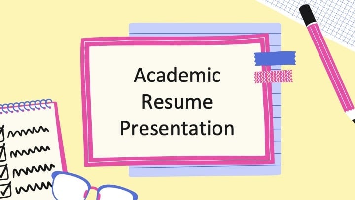 Academic resume Slides Preview