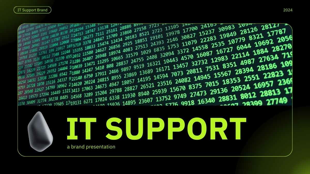 Green IT Support Company Brand Slides Preview