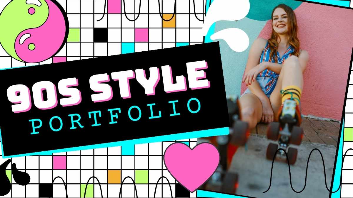 90s Style Portfolio Slides Preview