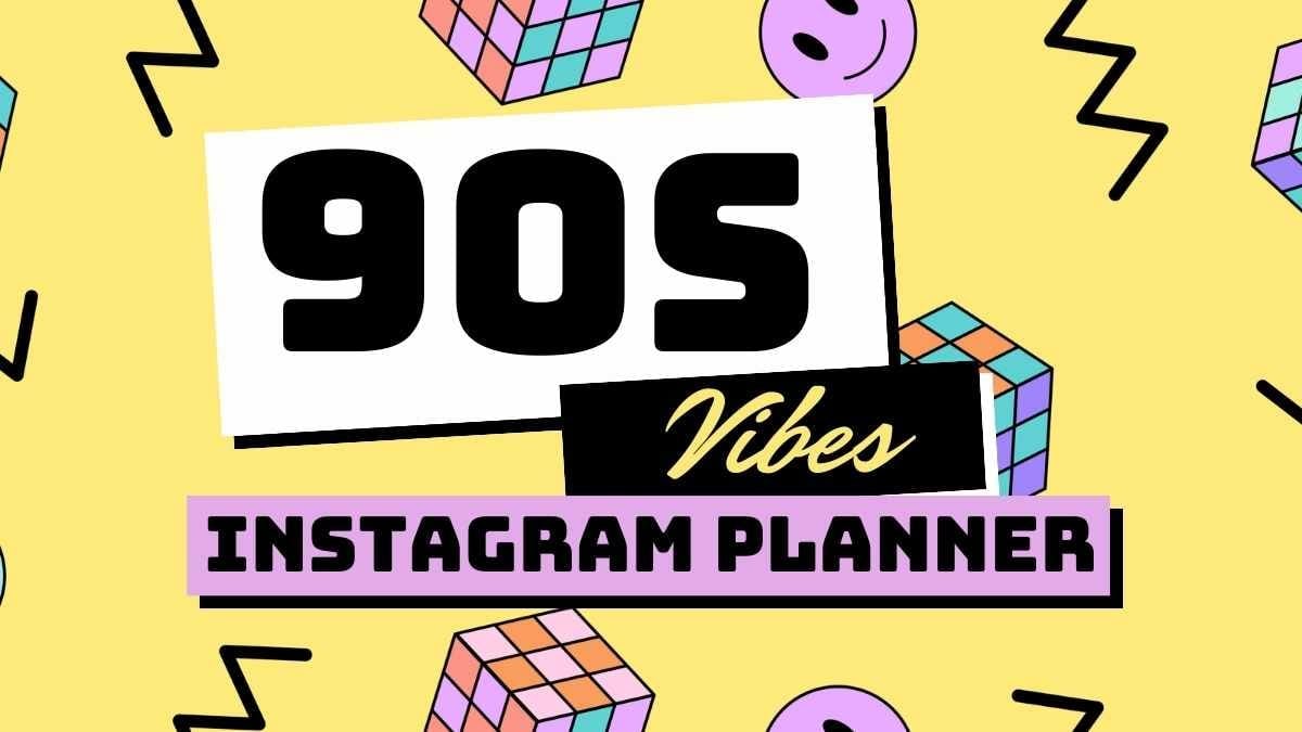 90s Vibes Instagram Planner Slides Preview
