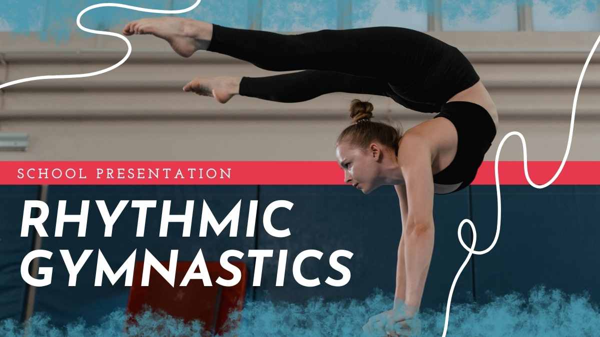 Abstract Rhythmic Gymnastics School Slides Preview
