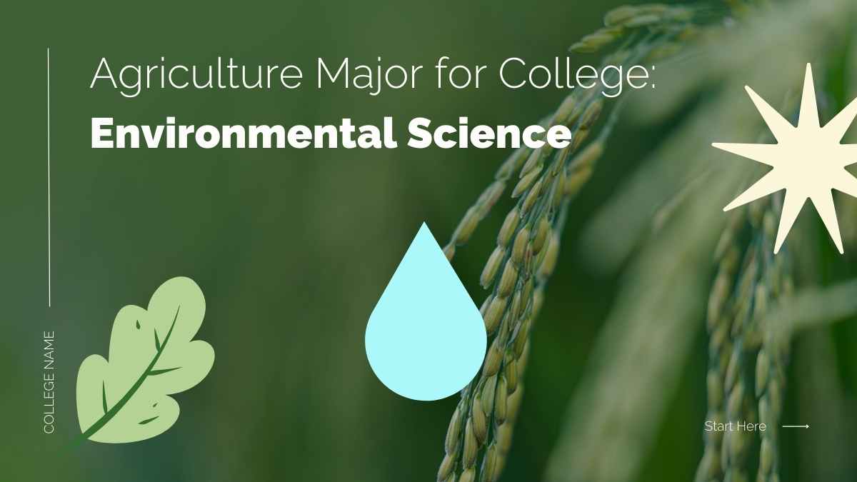 Agriculture Major for College: Environmental Science Slides Preview